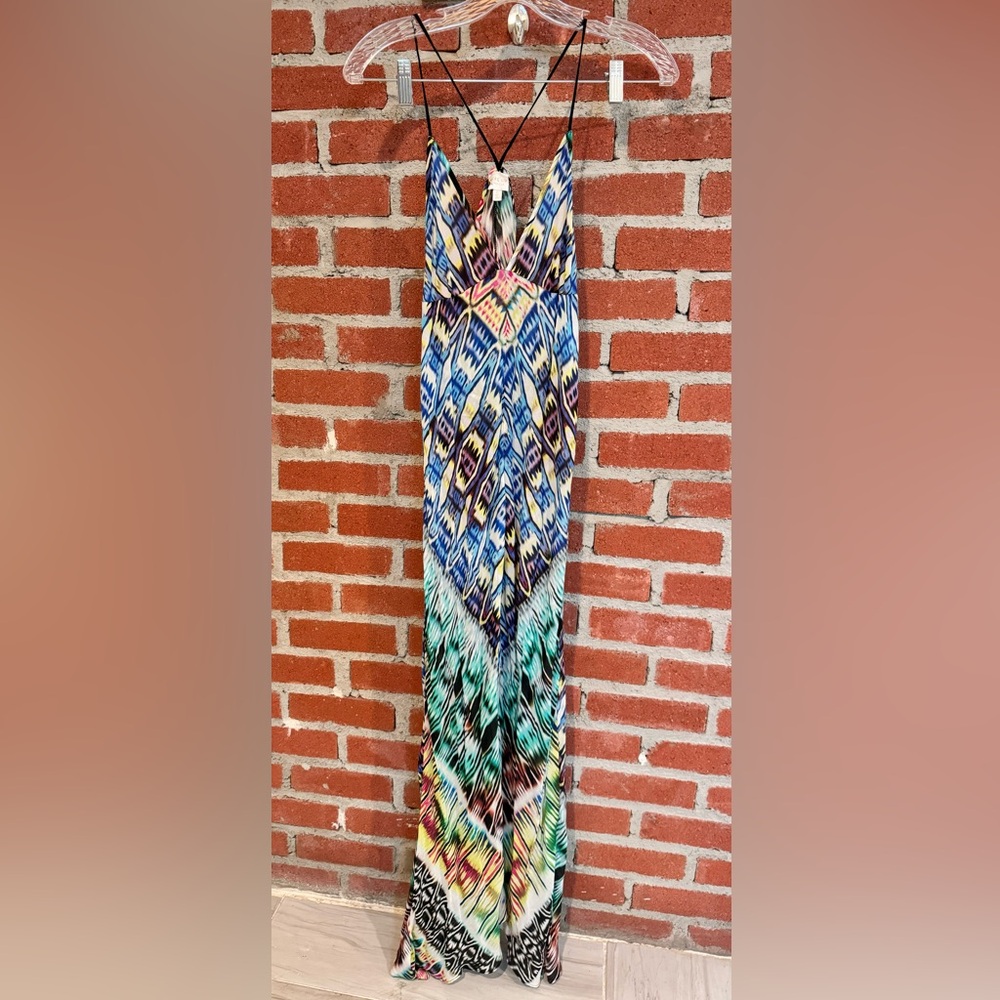 Milly Women’s Multicolor Geometric Maxi Beach Dress Size Small